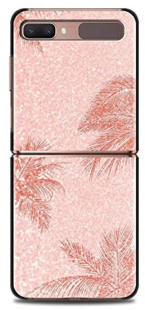 AMNOUR für Zflip4 Handyhülle für Samsung Z Flip3 5G z Flip 3 5G zFlip Handyschale Mobiltelefon Pink Rose Bling, B09, für Z Flip3 5G