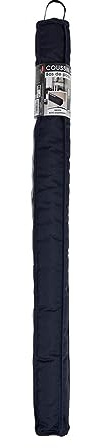 COGEX - Paraspifferi per porta, cuscino inferiore della porta - Paraspifferi isolanti Diametro: 6,5 cm - Lunghezza: 80 cm - Casa: 100% poliestere - Colore: grigio quadrato tinta unita - Con striscia