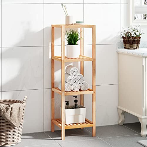 ZQQLVOO Bücherregale Bücherregal Standregal Lagerregal cd Regal Badregal 36x36x112 cm Massivholz Nussbaum Geeignet für Diele, Schlafzimmer, Wohnzimmer