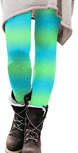 Yoga Für Damen Laufhose Hose Hoch Taillierte Nahtlose Leggings Bedruckte Stretch Hosen Winterhose Warm Große Größen Outdoorhose Skinny Elegant Bequem Slim Fit Jogginghose High Waist (Mint Green, XXL)