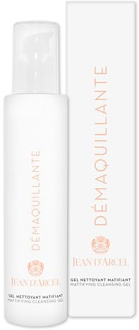 JEAN D'ARCEL DÉMAQUILLANTE gel nettoyant matifiant – Anti-Pickel Waschgel gegen große Poren & fettige Haut – Mit Niacinamid – Mattifying Cleansing Gel – 200 ml