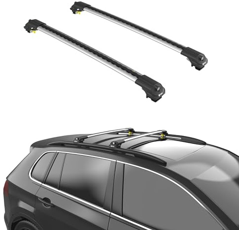 TURTLE kompatibel mit Kia Sorento (Bl) 2002-2009 Air1 Dachträger | GRAU