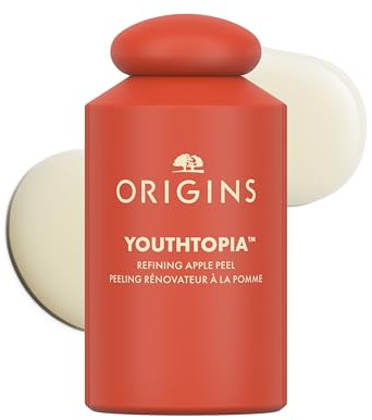 Origins Youthtopia Liquid Exfoliating Apple Face Peel | Refines Pores & Smooths Skin | Hydrating Toner With Glycolic Acid & Apple Stem Cells, 3.4 Fl Oz