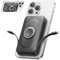 Powerbank mag-safe 20000mAh 22.5W magnetico power bank,4-in-1 ricarica rapida con cavi Type-C/IOS, wireless power bank con supporto ad anello per iPhone 16/15/14/13/12/Mini/Pro/Pro Max/Plus Nero