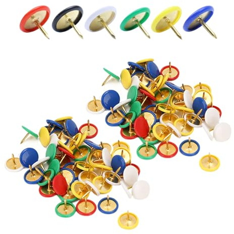 Ensemble De 200 Punaises Colorées, Punaises Avec Boîte De Rangement, Punaises De Carte En Métal, Punaises Décoratives Créatives, Adaptées Aux Notifications Et Aux Tableaux D'Affichage