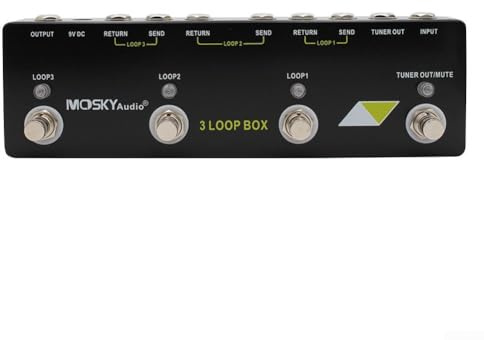YUANGANG Chitarra Looper Chitarra Loop Effetto Pedale Looping Tempo Chitarra Loop Macchina Con Accordatore Muto Chitarra Elettrica Loop Pedale Per Chitarre Basso Tastiera