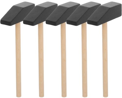 BESPORTBLE 5 StüCk Kleine Holzhammer Kinder Spielzeug FüR Kreative DIY AktivitäTen Holzhammer FöRdert Hand-Auge-Koordination Und Feinmotorik FüR Kinder Im Kindergarten Und Zu Hause