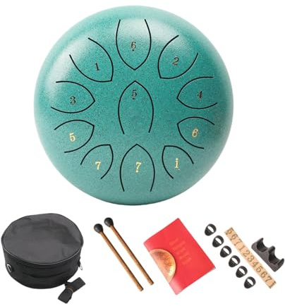 11 Hinweis Stahlzunge Drum Kleine Heilende Trommel Tragbare Handpaner Percussion Instrument Für Meditationen Dauer Metal Handpans Musikgeschenk Für Kinder
