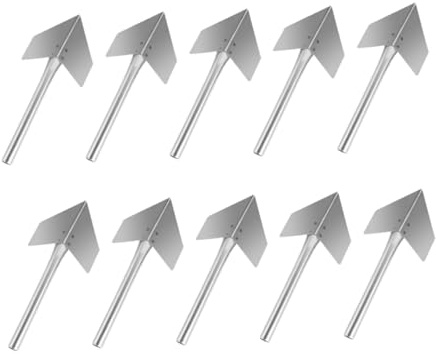 Operitacx 10 Piezas de Esquina Inoxidable para Paletas Ergonómicas Antideslizantes para Reparación de Esquinas Exteriores Herramientas Duraderas para Enlucido de Paredes