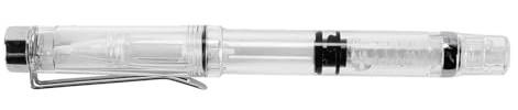 Ausi Pluma estilográfica de punta de pincel flexible con émbolo, recargable, ideal para caligrafía, bocetos, pintura y diarios (desde principiantes hasta artistas)