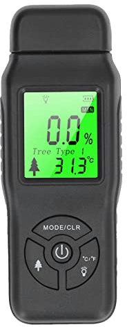 Misuratore di umidità del legno Ampio display LCD Funzionamento facile Funzione ATC Ampia applicazione Rilevatore di perdite d'acqua stabile, accurato e durevole