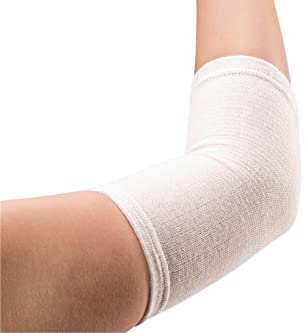 Maximex Wärmende Kupferbandage Ellenbogen Gr. L/XL, Wohltuende Bandage für den Ellenbogen mit guter Wärmeleitung, Sanfte Stabilisierung, Echte Kupferfäden in weichen Textilfasern