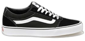 Vans Ward, Sneaker Uomo, Suede Canvas Black White, 38.5 EU