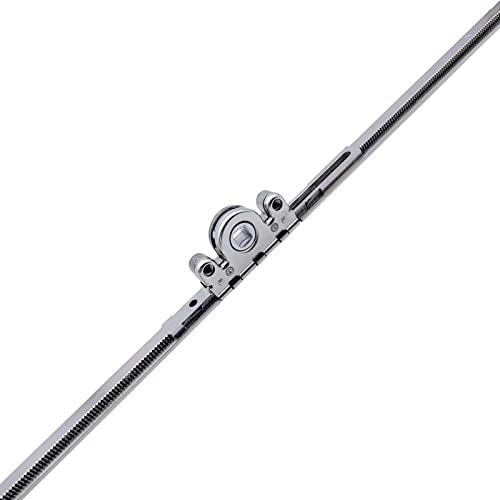 Winkhaus Getriebeschiene GRM 1300/1, Silber, Edelstahl, 1300 mm, Mittiger Griffsitz, Rechts und Links Verwendbar