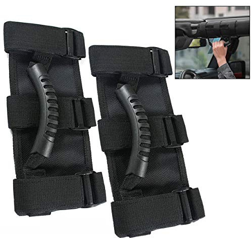 Xrten 2 Stück Auto Haltegriff,Griffe für Jeep Wrangler YJ TJ JK Handgriffe Gummigriff