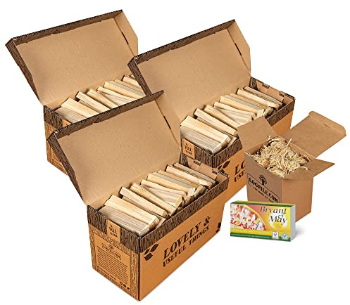 Logpile Kiln Dried Kindling Wood Starter Kit, 3 boxes, Firelights & Matches | Firelights and Safety Matches, Smokeless Fire Starter for Pizza Oven, & Outdoor Fire Pits, BBQ, Quick & Easy Fire Lighting