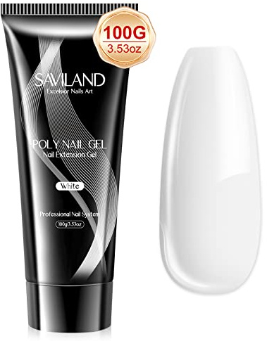 Saviland Hema-Free Poly Nail Extension Gel für Gelnägel Nagelverlängerung | 100ml Extension Builder Acrylic Polygel Acryl Gel Nägel für Gelnägel Nail Art French Gelnägel Nagelstärkung Verdickungs