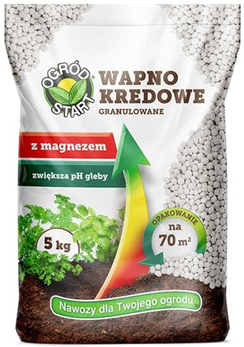 CaCo3 - 88 % de chaux universelle pour le jardin - Avec magnésium - Arbres - Légumes - Fruits et fleurs - 5 kg