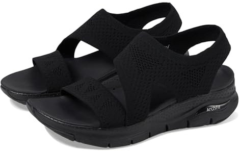 Skechers dam Cali Arch FIT Brightest Day, Svart stickad, 41 EU