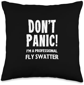 Fly Swatter Throw Pillow