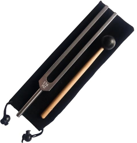 HiyyFloy 174-hz-stimmgabel Zur Heilung, Sensorische Stimmgabel Aus Aluminiumlegierung, Violine, Gitarre, Stimmgerät, Instrument Hammer Und Aufbewahrungstasche
