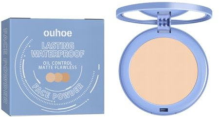 polvo Mate Larga Duración Cara Beige Prensado Facial, Polvo Fijador Resistente Al Agua