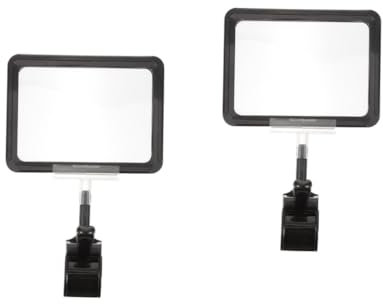 Parliky 2stücke Clip Sign Holder Verstellbarer Kunststoff-schildhalter Für Und Warenanzeigen Für Supermärkte Und Einzelhandelsgeschäfte Format Mit Stabiler Halterung