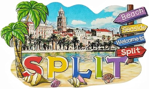 Split Croatia Kühlschrankmagnet Tourismus Tourist Souvenir Kühlschrank 3D Dekoration Magnet Aufkleber Handwerk