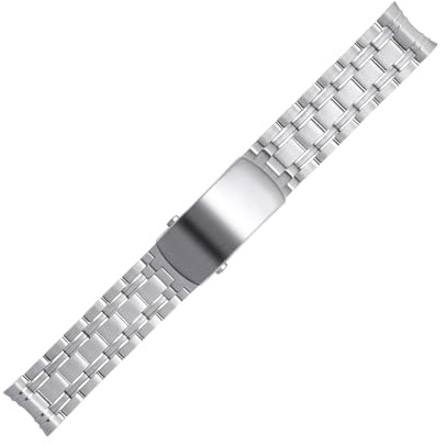 BAHDB Für Omega-Armband aus Metall, neues Seamaster DIVER 300M, Push-Slider-Schnalle, 316L-Edelstahl, 20 mm Uhrenarmband(Silver)
