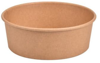 Arredo Chef – Bol Salade Kraft 1300 ML – Jetable, Alimentaire, Sans Couvercle – Contenant Écologique pour Plats Chauds ou Froids – Vaisselle à Emporter – Lot de 50