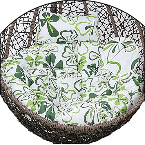 Eierstuhl-Kissenbezug, weich und bequem, Schaukelkorb, Sitzkissen für drinnen und draußen, Terrasse, Hof, Garten, hängender Eierstuhl, Ersatzbezug (ohne Polsterung, Farbe: A)