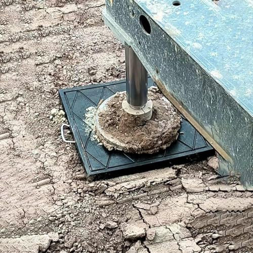 Kran stabilisierende Unterlegscheiben, Universal Wohnwagen-Nivellierscheiben für Kran/Bodenfreiheit Verschleißfest(A,15.7x15.7x1.2in/4