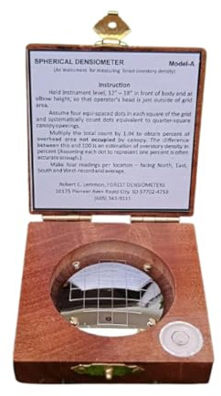 Spherical Crown Densiometer Forestry Suppliers Spherical Crown Densiometer Convex