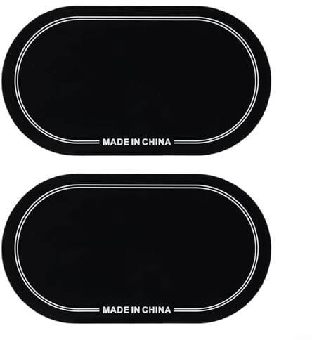 Single Bass Drum Patch and Double Pedal Patch for Percussion Instrument Accessories, Drumhead Kick Pad Replacement, Protects Bass Drum Head, 2 PCS Set(Black Double Pedal)