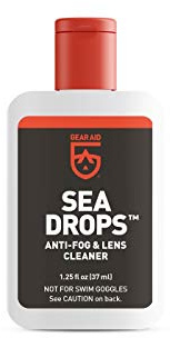 GEAR AID Havsdroppar anti-dimma och rengöringsmedel för dyk- och snorkelmasker, 37 ml, bulk