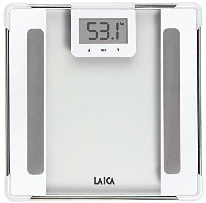 Laica PS5010W Body Fat Pesapersone Elettronica, bianco, lcd