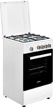 Teka | Fornello a Gas Butano di libera installazione | Modello FS 502 4GG | 4 fuochi, 50 cm | Bianco | 28,4 x 34,1 x 44,3 cm