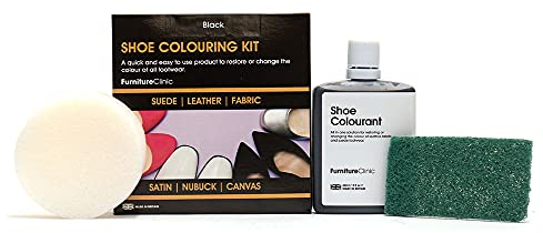 All in One Shoe Colouring Kit (Navy) - Restores The Colour of Leather, Suede, Nubuck, Fabric, Satin, and Canvas Footwear | Complete Shoe Dye Kit