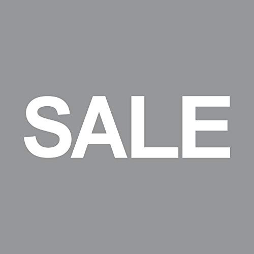 GreenIT 100cm Sale Schriftzug Aufkleber Tattoo Deko Folie für Tür Schaufenster Fenster Scheibe (weiß)