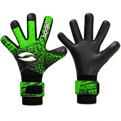 alpas Torwarthandschuhe (Fingersave) V4 Hellgrün Gr. 3 bis 12 *NEU* (optional mit Druck)