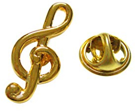 Musik Brosche Notenschlüssel/Violinschlüssel Brosche Anstecker Anstecknadel
