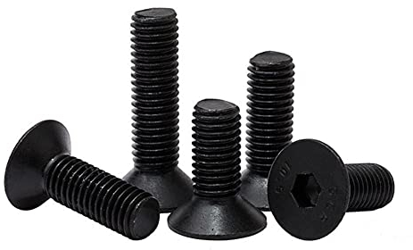 Senkkopfschrauben der Güteklasse 10,9, Innensechskantschrauben mit Innensechskant, Innensechskant-Verlängerungsschrauben mit Innensechskant, schwarze M6-Schrauben-M6 * 35 mm * 100 Stück