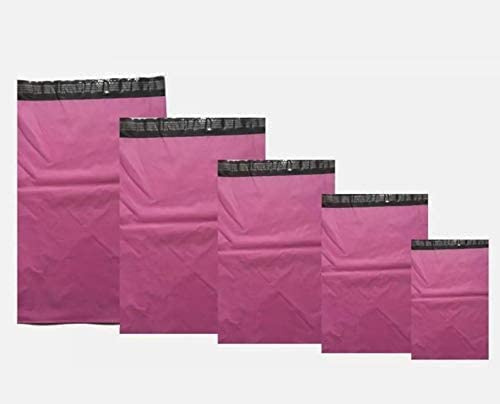 Rosa postpåsar 165,1 x 230 mm (6,5 tum x 9 tum), starka självförseglande postpåsar (paket med 20 väskor). Iedahcit förpackning