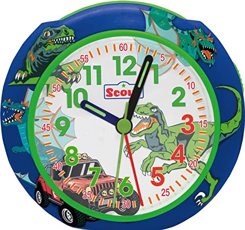 Scout Kinder Wecker Alarm PICS Dino Ungeheuer SUV blau Jungen 280001047