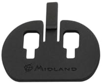 Midland - Abrazadera Individual con Adhesivo de Doble Cara para intercomunicador de Moto BTX, Compatible con BT Next, BTX1 y BTX2, Soporte Adhesivo con fijación Estable en Auriculares Over-Ear con
