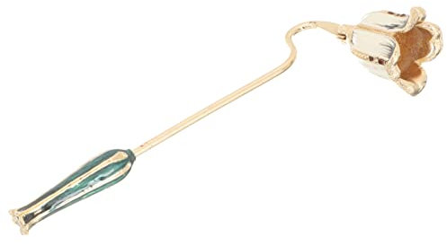 AOKWAWALIY Kerzenlöscher, Kerzenlöscher, Kerzenlöscher, Kerzenlöscher, Vintage-Stil, Löschkerzenwerkzeug, Kerzenlöscher, Blumenmuster, gerader Kerzenstopper, Metall, Edelstahl, Teelicht