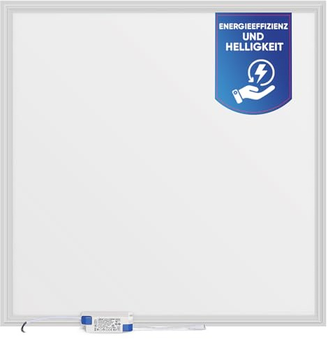 LECOM LED Panel 62x62 Neutralweiß 24W 4500lm Rasterdecke Büroleuchte Flach | Für professionelle Arbeitsbereiche. Energieeffiziente Alternative zu klassischen Rasterleuchten in Büro, Klassenraum, Praxis.