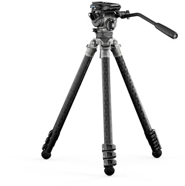 Tilta CT08 75mm Cine Fluid Head with 3-Stage Carbon Fiber Tripod Legs - Snow Camo (8KG)