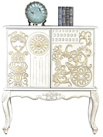 EINES Sideboard-Buffetschrank Retro-Eingangsschrank, Möbel, Eingangsleuchte, luxuriöses Sideboard aus Massivholz, Eingangsbereich, alter Trennwand-Hallenschrank Küchenbuffet-Aufbewahrungsschrank
