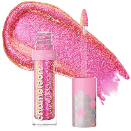 Wet n Wild Chameleon Chrome Lip Foil, Lucidalabbra che Riflette la Luce, Finish Iridescente per uno Splendore Multidimensionale, Formula Morbida che non Appiccica, Halo's Way